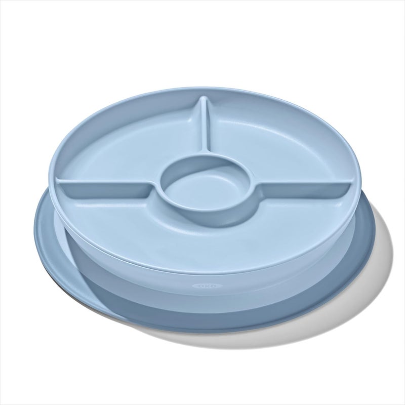 OXO طبق مقسم مع شفط OXO Tot Stick and Stay - غسق - Image 1